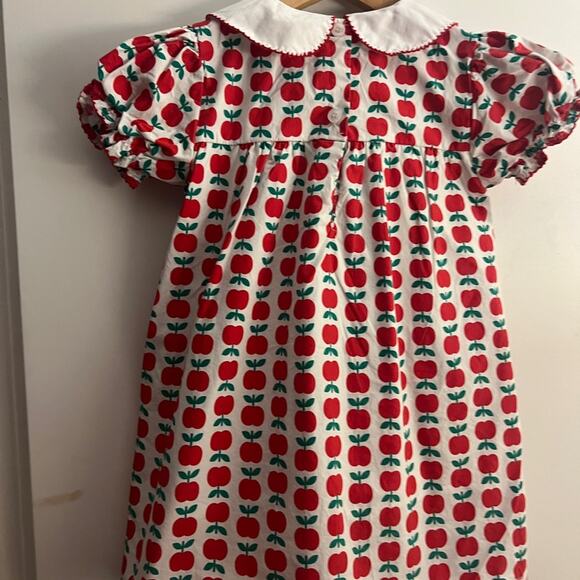 Cecil and Lou Adorable Red and Green Apple Print Dress - Picture 6 of 11